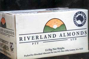 Riverland Almonds carton